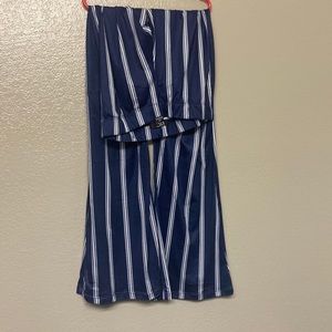 Large blue flair pants